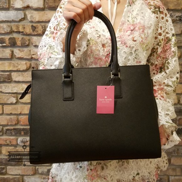 kate spade cameron LARGE satchel Black crossbody - Picture 3 of 6